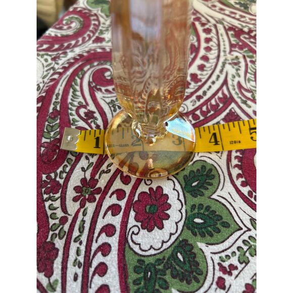Vintage Carnival Glass Bud Vase - Picture 5 of 6
